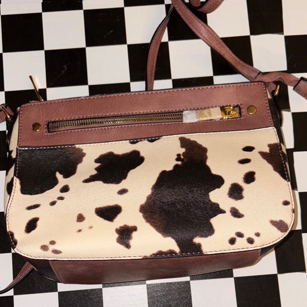 Stylish Brown and Cream Women's Bag